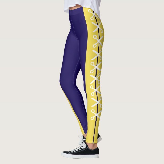 Snygga öppna klippsaxleggings leggings (Vänster)