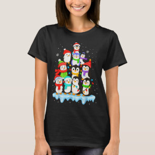 Snygga pingvin jul pyjamas skjorta pojkar, Pingvin T Shirt
