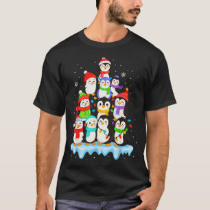 Snygga pingvin jul pyjamas skjorta pojkar, Pingvin T Shirt