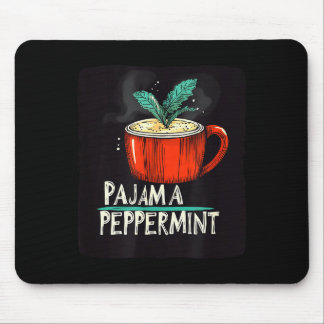 Snygga Pyjamas Och Pepparmint Kostym Musmatta