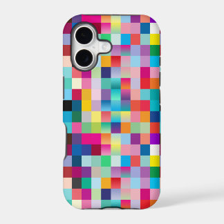 Snygga regnbågsfärger Mozaik Geometriskt Pixel Mön
