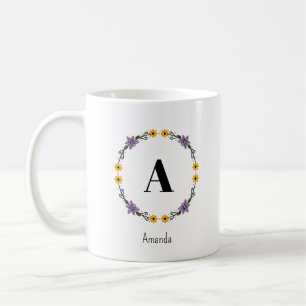 Snygga Romantic Vår Girly Flowers Kaffemugg