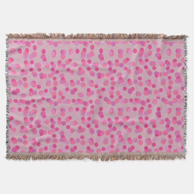 snygga rosa prickar filt (Framsidan)