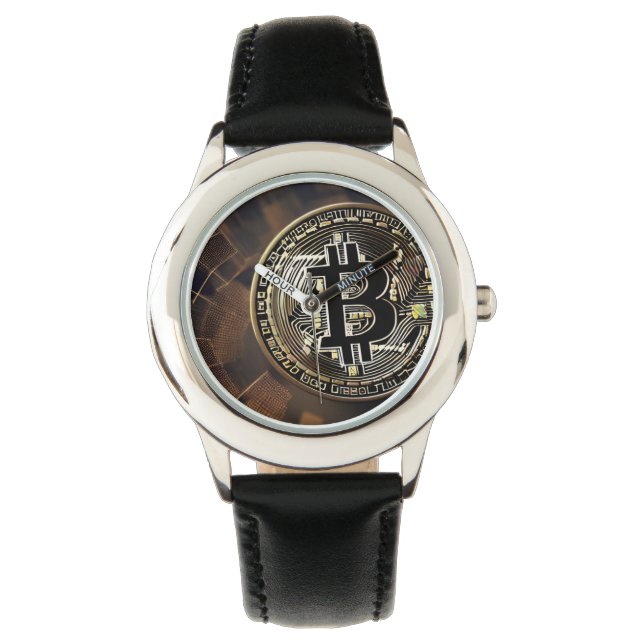 Snygga samlare Bitcoin Watch Armbandsur (Framsida)