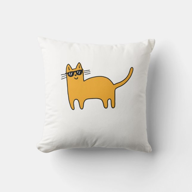 Snygga solglasögon katt kudde (Framsida)