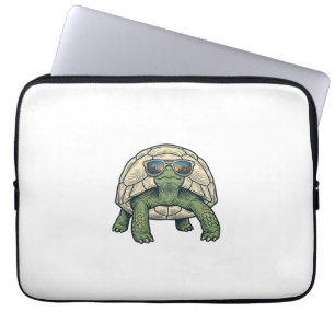 Snygga solglasögon Sköldpadda Vintage Vector Desig Laptop Fodral