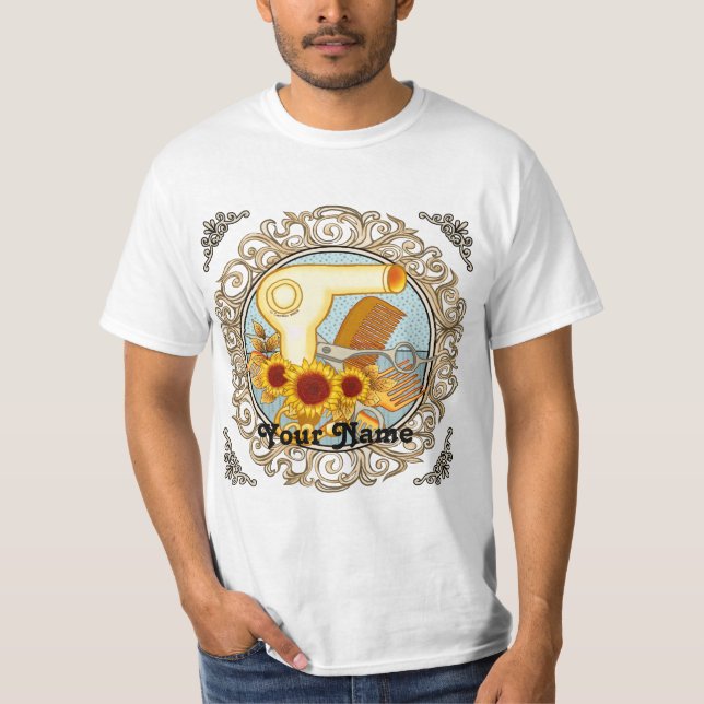 Snygga solrosor Skönhetsspecialist  T-Shirt (Framsida)