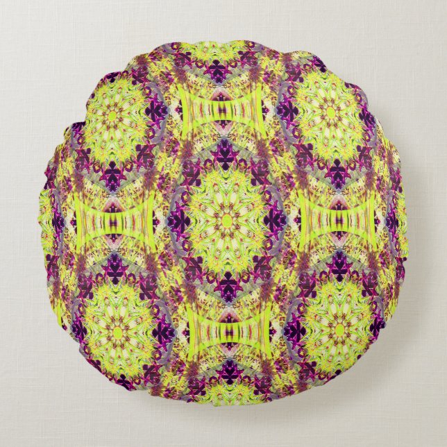 Snygga sommarflugor... rund kudde (Framsidan)