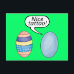 Snygga Tattoo-Påskägg Helg Vykort<br><div class="desc">Täck tecknaden för att matcha t-shirts,  knappar,  socklar och fler presenter med Påsk.</div>