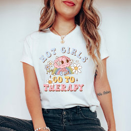 Snygga tjejer går till terapi Retro mental hälsa T Shirt