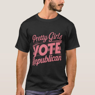Snygga tjejer röstar republikanskt amerikanskt pat t shirt