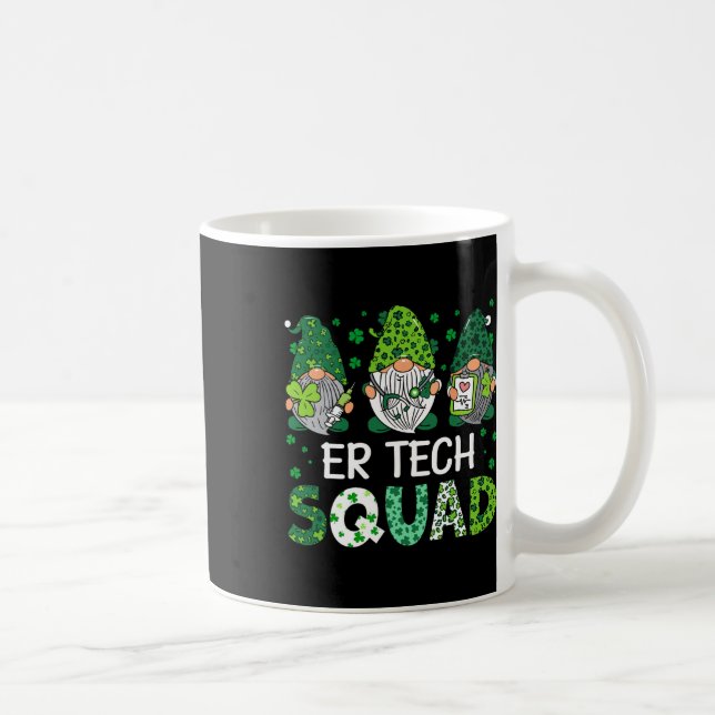 Snygga Tomtar Er Tech Squad Rolig St Patricks Day  Kaffemugg (Höger)