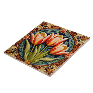 Snygga tulips Modern Collection Kakelplatta