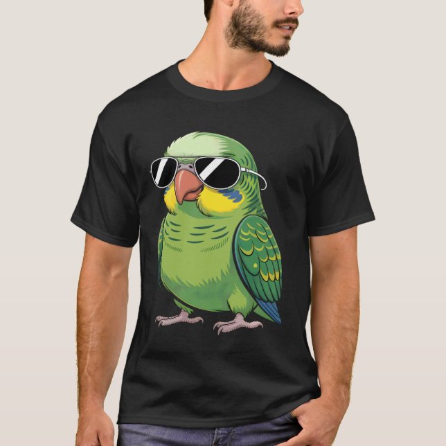 Snygga undulat solglasögon t shirt (Framsida)