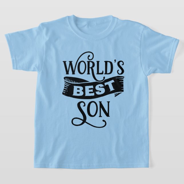 Snygga världens bästa son  t shirt (Laydown)