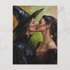 Snygga Witches Kiss Vykort