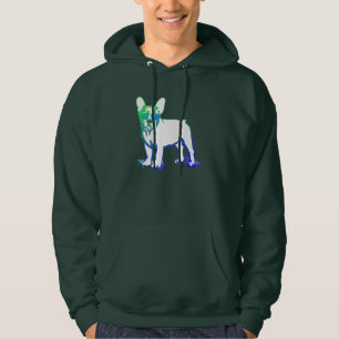 Snyggaste franska bulldoggen pojke hoodie