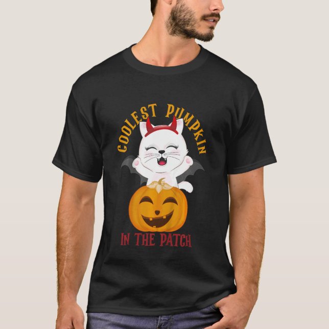 Snyggaste Halloween pumpor för tjejer och killar T Shirt (Framsida)