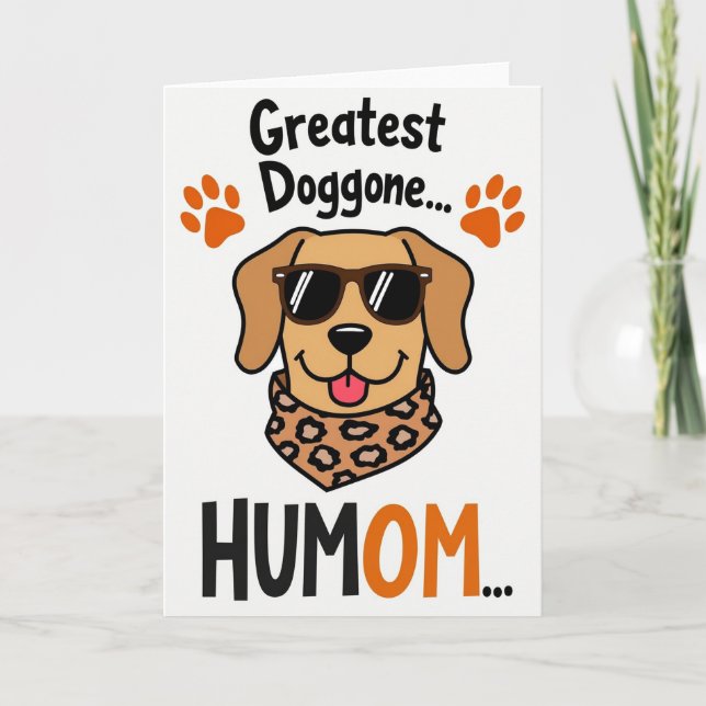 Snyggaste Humom Hund Bästa Kortet Kort (Framsida)