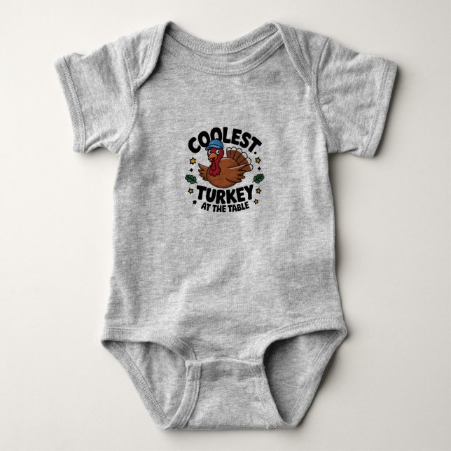 Snyggaste kalkonen vid bordet Thanksgiving-middag T Shirt (Framsida)