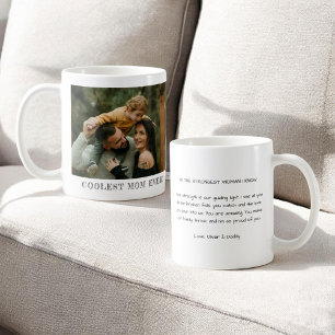 Snyggaste mamman någonsin Foto Söt hälsning Mors d Kaffemugg