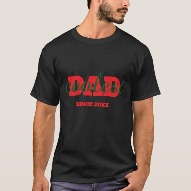 Snyggaste Pappa Enkel Preppy T-Shirt (Framsida)