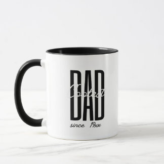 Snyggaste Pappa Minimalistisk Snygg Typografi Mugg