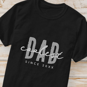 Snyggaste pappa sedan 20XX Modern enkel preppy T Shirt