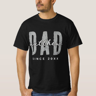 Snyggaste pappa sedan 20XX Modern enkel snygg T Shirt