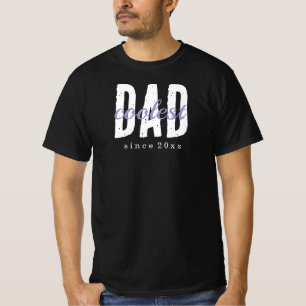 Snyggaste pappa sedan 20XX Modern enkel snygg T Shirt