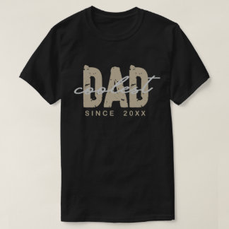 Snyggaste pappa sedan 20XX Typografi Fars dag T Shirt