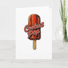 Snyggaste Pop Roliga Fars Dag Retro Pappaskämt Kort