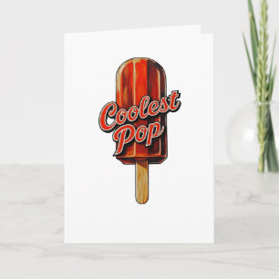 Snyggaste Pop Roliga Fars Dag Retro Pappaskämt Kort