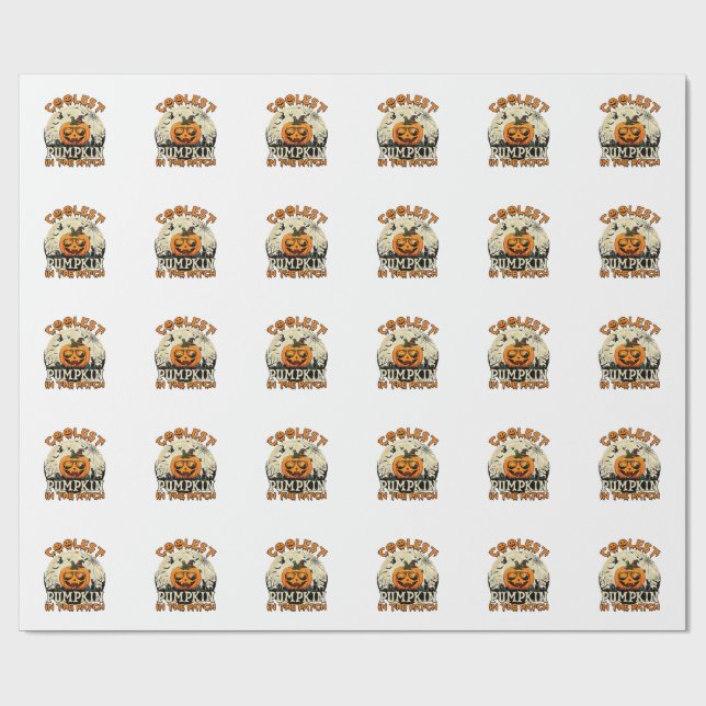 Snyggaste Pumpafältet Solglasögon Häxa Hatt Hallow Presentpapper (Platt)
