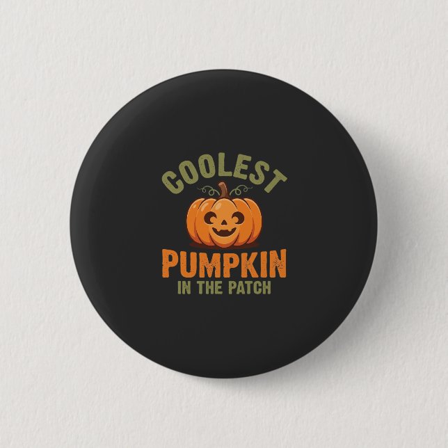 Snyggaste pumpen i lapparken Halloween-design Knapp (Framsida)