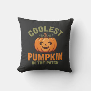 Snyggaste pumpen i lapparken Halloween-design Kudde