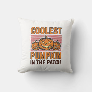 Snyggaste pumpen i lapparken Halloween Vintage Des Kudde