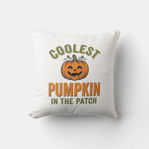 Snyggaste pumpen i lapparken Vintage Halloween-dek Kudde