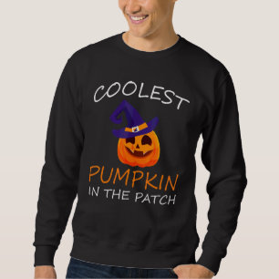 Snyggaste pumpen i lappen Halloween pojkar flickor Lång Ärmad Tröja
