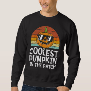 Snyggaste pumpen i lappen småpojkar Halloween Lång Ärmad Tröja
