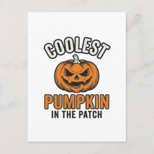 Snyggaste pumpen i lappen Vintage Halloween-tröja Vykort