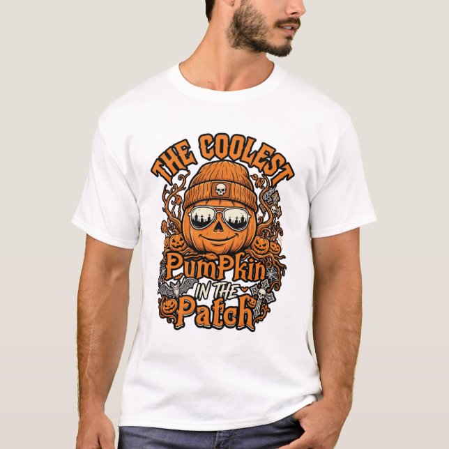 Snyggaste Pumpkin Patch Halloween-barnvantar solgl T Shirt (Framsida)