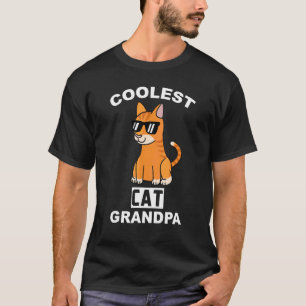 Snyggaste röda kattfarfar morfar husdjur t shirt