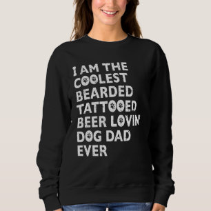 Snyggaste Skäggiga Tatuerade Ölkärlek Hundpappa Nå T Shirt