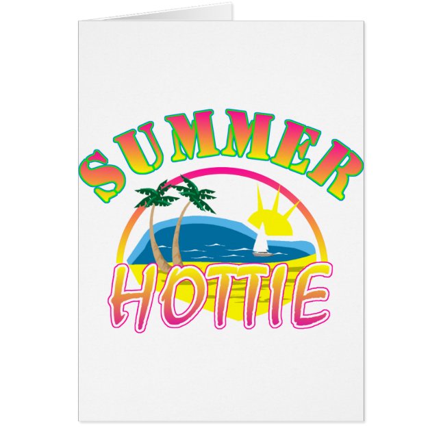 Snygginga sommartid hälsningskort (Framsidan)