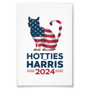 Snyggingar För Harris 2024 Kattdamer Kamala Harris Fototryck