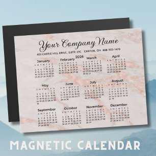 Snyggt 2026  Ro Marble Calendar Business