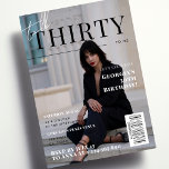 Snyggt 30års födelsedag Anpassningsbar Photo Magaz Inbjudningar<br><div class="desc">Överraska dina nära och kära med den här ultratunna eleganten,  med anpassningsbarnas foto och information. Lägg enkelt till all information genom att klicka på alternativet "anpassa".</div>