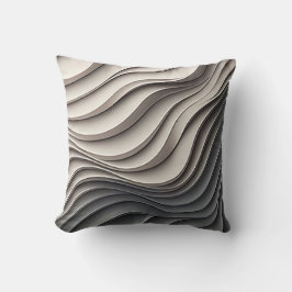 Snyggt 3D Beige & Grått Dekorativ kudde för hemdek