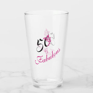 Snyggt 50 och Fabulous Rosa och svart Glaskopp